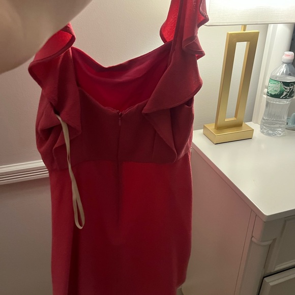 BCBGeneration Pink Ruffle Mini Dress - Picture 3 of 4